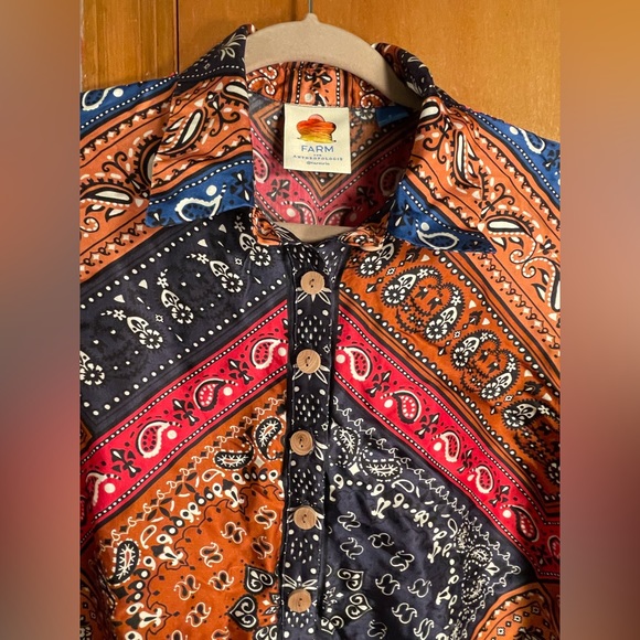 FARM Rio Multicolor Paisley Blouse - Picture 4 of 16
